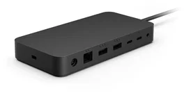 Microsoft Surface Thunderbolt 4 Dock Alámbrico Negro - Base de Conexión Compatible con Kensington