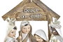 DKD Home Decor Nacimiento Navidad Tradicional Marron Beige Resina 7 x 15.5 x 17 cm