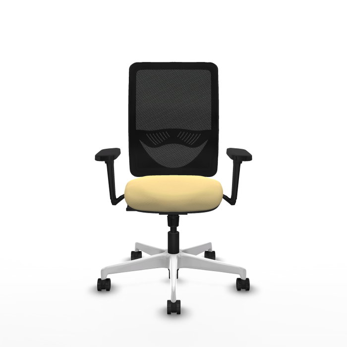 PIQUERAS Y CRESPO Silla de oficina Zulema con mecanismo Sincro, Crema y Negro PIQUERAS Y CRESPO Silla de oficina Zulema con mecanismo Sincro, Crema y Negro