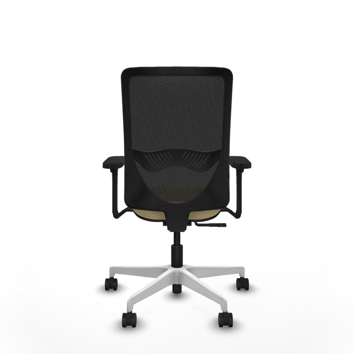 PIQUERAS Y CRESPO Silla de oficina Zulema con mecanismo Sincro, Crema y Negro PIQUERAS Y CRESPO Silla de oficina Zulema con mecanismo Sincro, Crema y Negro
