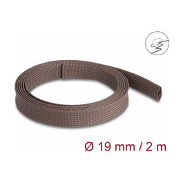 DeLOCK Manguito trenzado resistente a los roedores extensible 2 m x 19 mm marrón