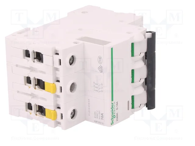 SCHNEIDER ELECTRIC Interruptor magnetotérmico iC60H 16A 3 Polos Caract D