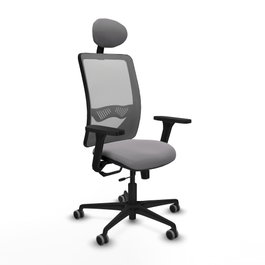 PIQUERAS Y CRESPO Silla de oficina Zulema Gris con mecanismo Sincro/Traslack