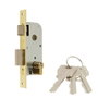 MCM Cerradura de embutir 1 punto 1301-235a311 latón entrada 35mm 70mm 3 llaves serreta