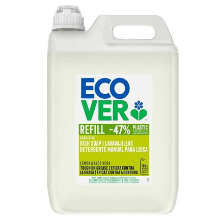 ECOVER Lavavajillas Desengrasante Limón y Aloe Vera 5L ECOVER Lavavajillas Desengrasante Limón y Aloe Vera 5L