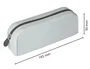 Antartik Estuche portatodo Prisma silicona soft rectangular gris