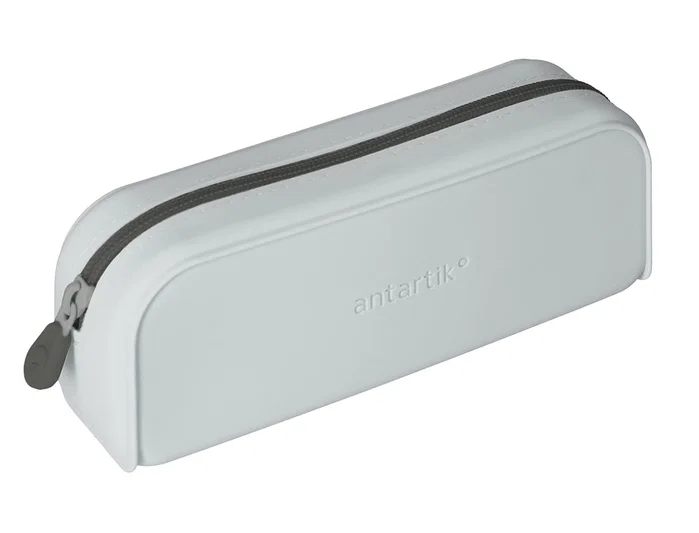 Antartik Estuche portatodo Prisma silicona soft rectangular gris