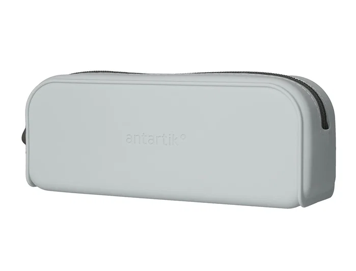 Antartik Estuche portatodo Prisma silicona soft rectangular gris