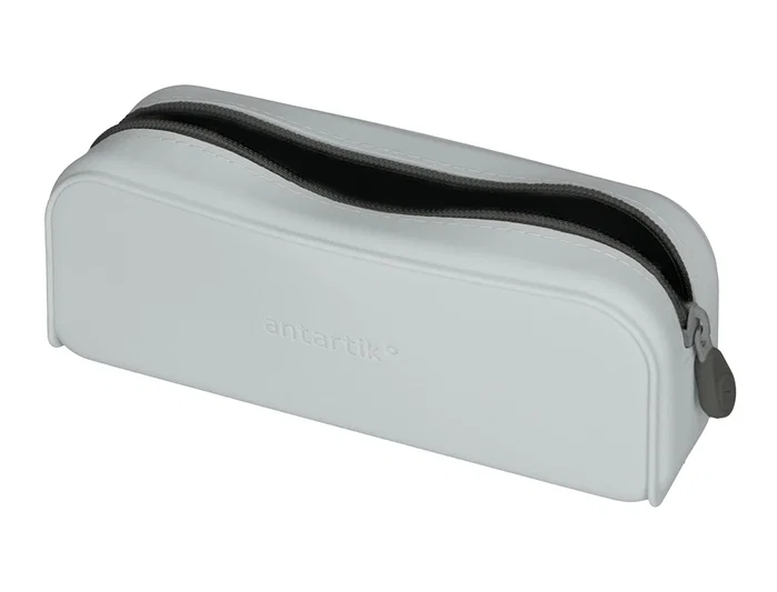 Antartik Estuche portatodo Prisma silicona soft rectangular gris