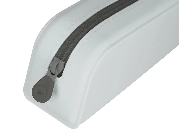Antartik Estuche portatodo Prisma silicona soft rectangular gris