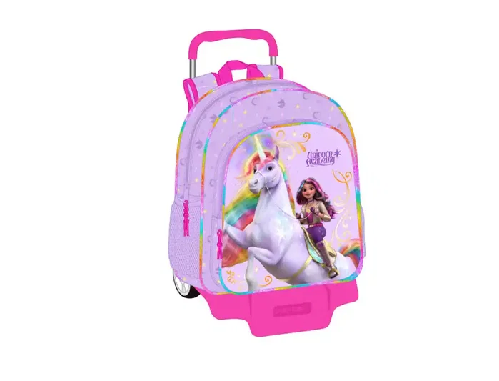 Safta Mochila con Carro Unicorn Academy 33x42x14 cm Safta Mochila con Carro Unicorn Academy 33x42x14 cm