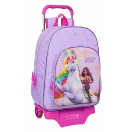 Safta Mochila con Carro Unicorn Academy 33x42x14 cm