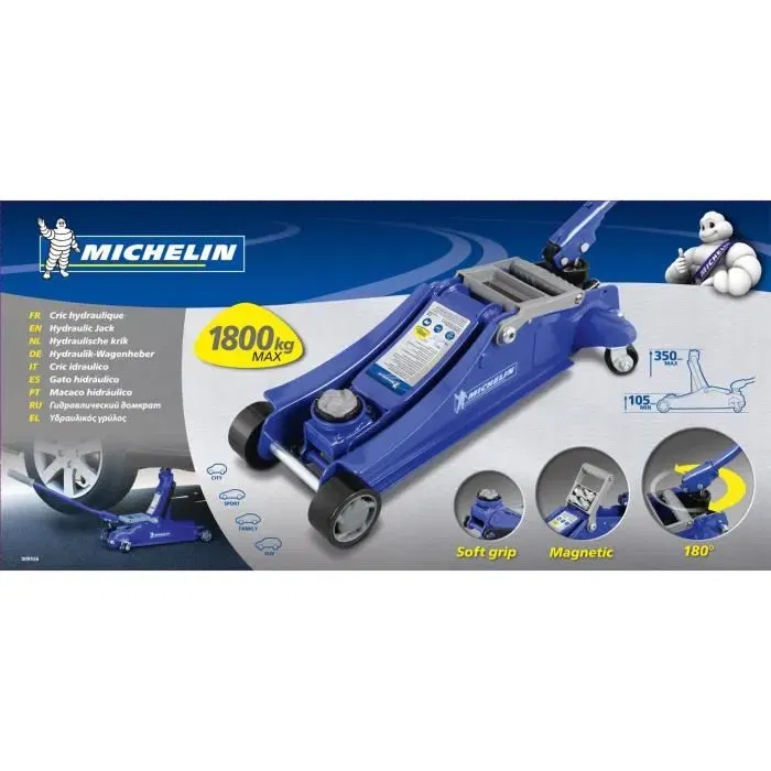 Michelin Rodillo Hidráulico Ultraplano 1800 Kg Gato de Coche Profesional
