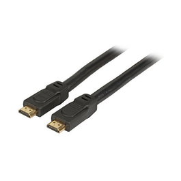 EFB Elektronik K5431SW Cable HDMI High Speed con Ethernet 7.5 m - Negro, 4K 60Hz, 3D, ARC, Conectores A-A Chapados en Oro
