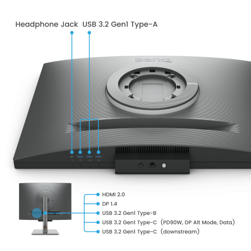 BenQ Pantalla para PC 71.6 cm (28.2") 4K Ultra HD 3840 x 2560 IPS Negro 9H.LM1LJ.TBE