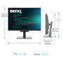 BenQ RD280U Monitor 4K Ultra HD 28.2 pulgadas IPS Negro
