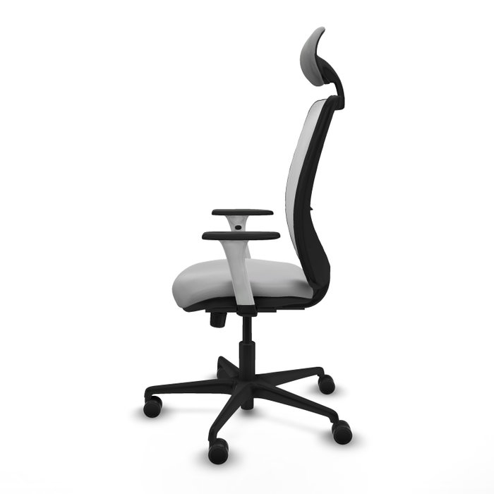 PIQUERAS Y CRESPO Silla de oficina Zulema con mecanismo Sincro, Gris claro y Blanco PIQUERAS Y CRESPO Silla de oficina Zulema con mecanismo Sincro, Gris claro y Blanco