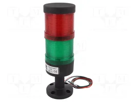 SPAMEL LT70 Columna de señalización LED rojo/verde 230VAC