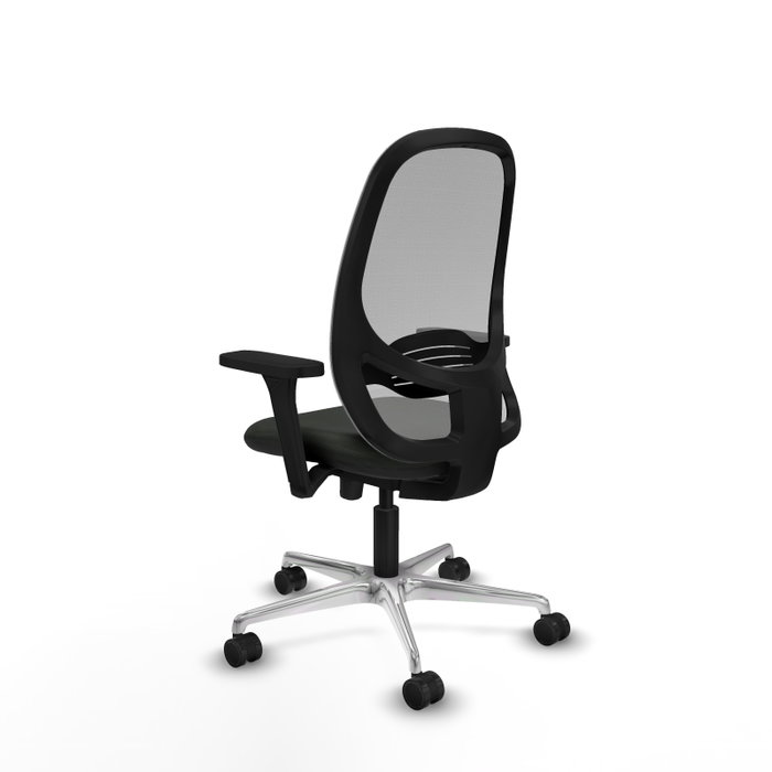 PIQUERAS Y CRESPO Silla de oficina Cilanco con mecanismo Sincro/Traslack Negro y Gris
