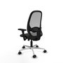 PIQUERAS Y CRESPO Silla de oficina Cilanco con mecanismo Sincro/Traslack Negro y Gris