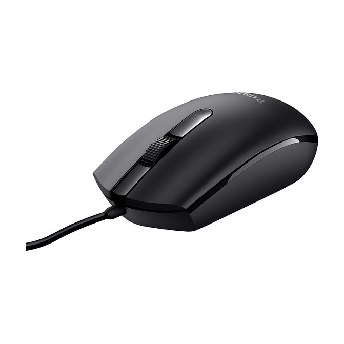 Trust TM-101 Ratón Óptico Ambidextro Negro