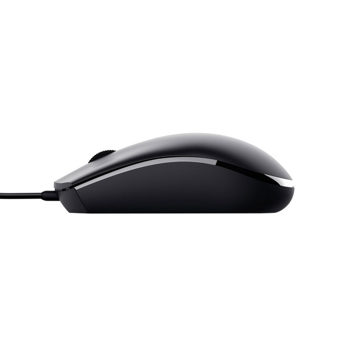 Trust TM-101 Ratón Óptico Ambidextro Negro