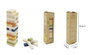 DKD Home Decor Juego de Mesa Set 54 Bloques de Madera Multicolor