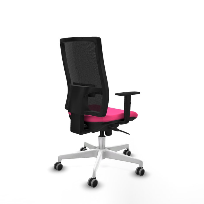 PIQUERAS Y CRESPO Silla de oficina Horna Rosa y Negro