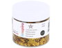 Innspiro Bote de Lentejuelas de Aluminio Estrellas Doradas 7mm 30gr