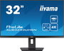 Iiyama XUB3293UHSN-B5 Monitor 32" IPS 4K UHD (3840x2160) 60Hz 4ms USB-C HDMI DisplayPort KVM Giratorio Ajustable Negro