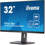 Iiyama XUB3293UHSN-B5 Monitor 32" IPS 4K UHD (3840x2160) 60Hz 4ms USB-C HDMI DisplayPort KVM Giratorio Ajustable Negro