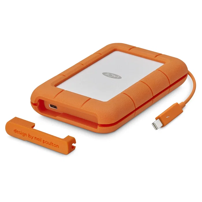 Lacie Disco Duro Externo Rugged 5TB USB-C 3.2 Gen 1 2.5" Resistente a Impactos y Salpicaduras para Movilidad