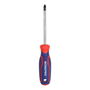 Workpro Destornillador Phillips PH2 x 150 mm Acero Cromo-Vanadio Punta Magnética Mango Ergonómico Tricolor Azul Rojo
