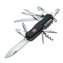 VICTORINOX Outrider Navaja Multiusos con Tijeras, V-0.85, Hoja 13.3 cm, Color Negro, Swiss Army Knife