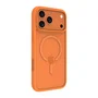 Dbramante1928 Funda trasera para móvil, plástico, naranja, compatible con MagSafe para Apple