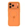 Dbramante1928 Funda trasera para móvil, plástico, naranja, compatible con MagSafe para Apple