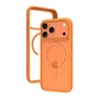 Dbramante1928 Funda trasera para móvil, plástico, naranja, compatible con MagSafe para Apple