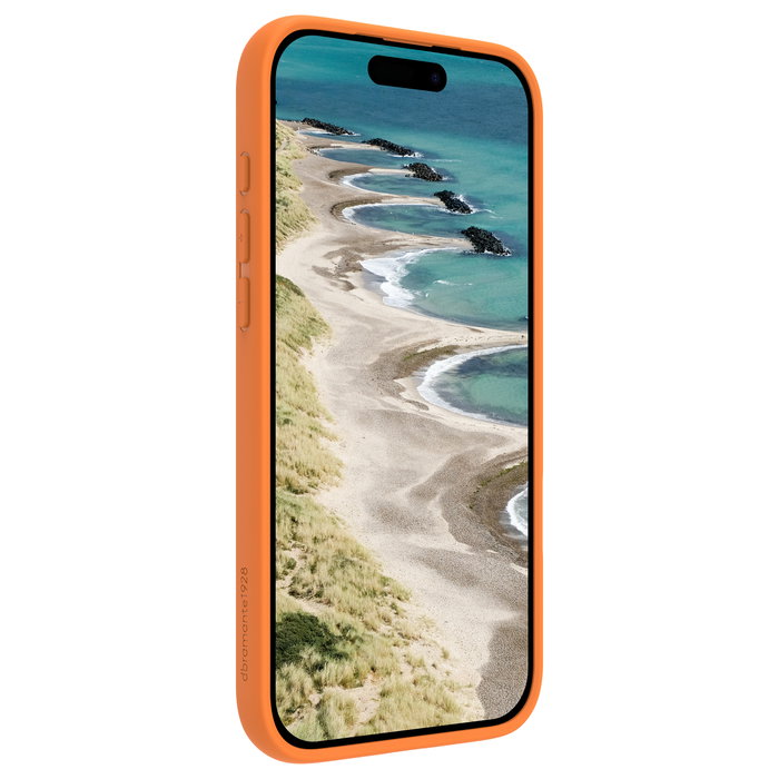 dbramante1928 Grenen Funda trasera naranja con compatibilidad MagSafe para Apple