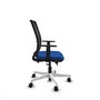 PIQUERAS Y CRESPO Silla de oficina Haches con mecanismo Sincro/Traslack, Azul y Negro