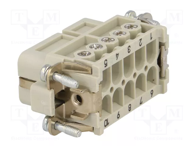 HARTING Han® A Plantilla de Contacto Hembra 10+PE