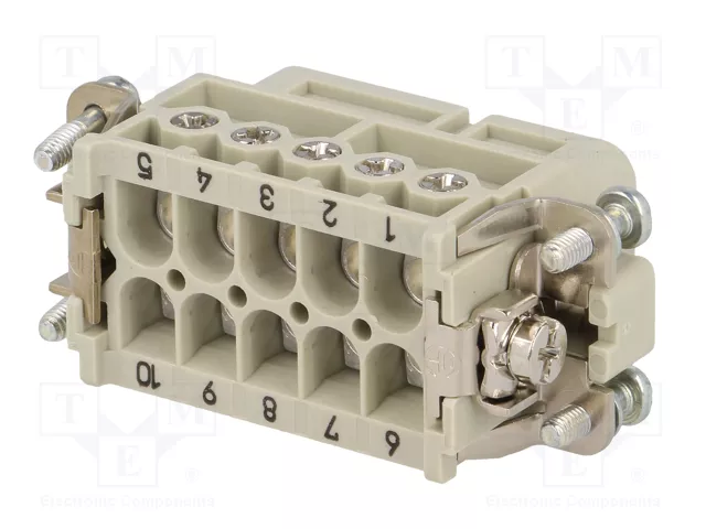 HARTING Han® A Plantilla de Contacto Hembra 10+PE