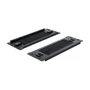 DeLOCK Panel pasacables con cepillo 10 pulgadas 2U Negro