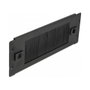DeLOCK Panel pasacables con cepillo 10 pulgadas 2U Negro