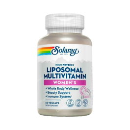 SOLARAY Multivitamínico Liposomal para Mujer con Vitaminas, Minerales y Ashwagandha - 60 Cápsulas Vegetales