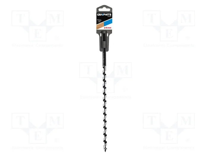 GRAPHITE Broca para madera de 8 mm y 250 mm GRAPHITE Broca para madera de 8 mm y 250 mm