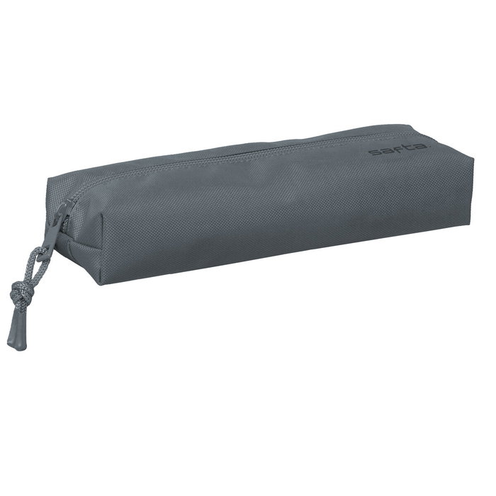 Safta Portatodo Escolar Rectangular con Goma Elástica Gris Oscuro