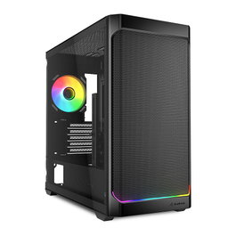 SHARKOON MK4W RGB Strip Black Micro-ATX
