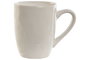 DKD Home Decor Set de 6 Tazas de Café de Gres Blanco Ondulado