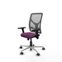 PIQUERAS Y CRESPO Silla de oficina Motilla con mecanismo Sincro, Morado y Gris