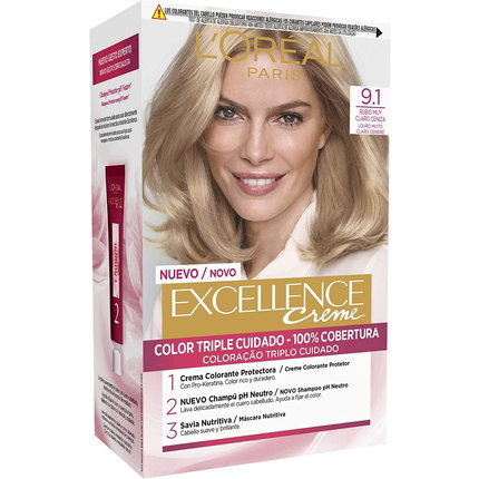 L'Oréal Paris Excellence Creme 9,1-rubio claro claro ceniza